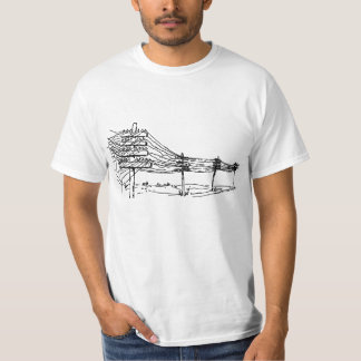 Camiseta Líneas telefónicas apenadas