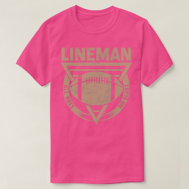Camiseta Lineman All Guts No Glory (Diseño del anverso)