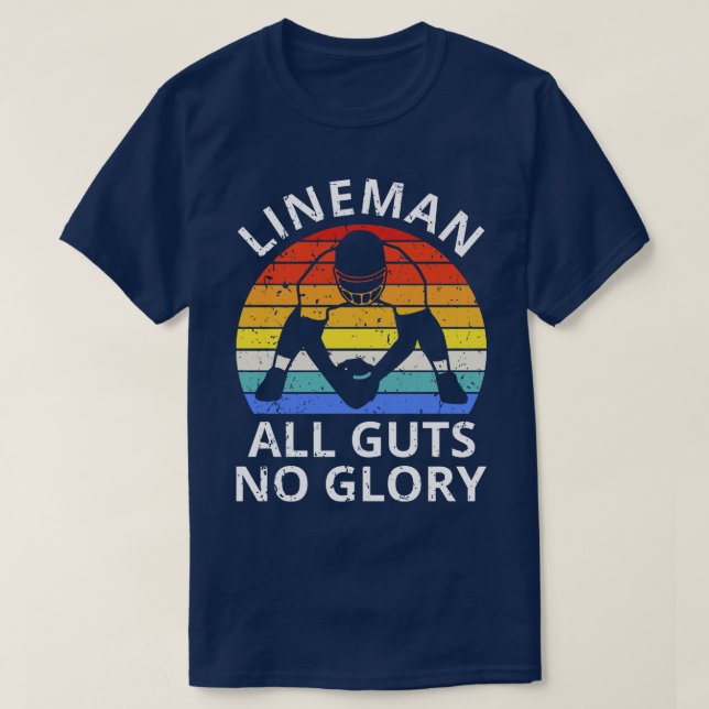 Camiseta Lineman All Guts No Glory IV (Diseño del anverso)