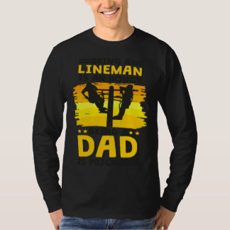 Camiseta Lineman Dad Quote for Linemen Daddy and Father