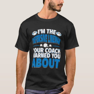 Camiseta Lineman Defensivo De Fútbol Tu Entrenador Te Advir