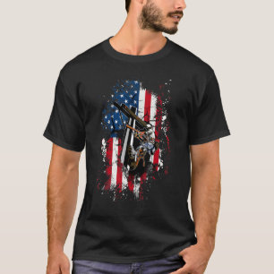 Camiseta Lineman estorbó a la bandera norteamericana Patrió