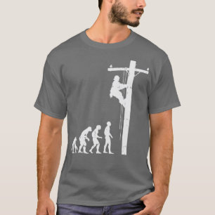 Camiseta Lineman Evolution Funny Power Electric Gift