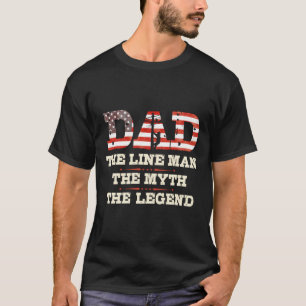 Camiseta Lineman Gifts Line Worker Dad The Lineman Myleg Le