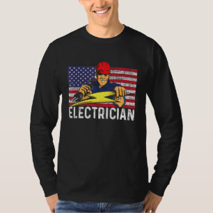 Camiseta Lineman Lin, artesano de la bandera estadounidense