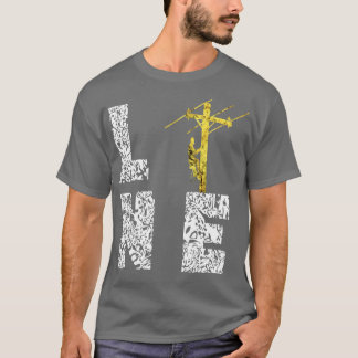 Camiseta Lineman Linesman Electric Cable Lines Lineworker