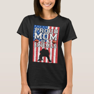 Camiseta Lineman Mom Linemom American Football Linemen Prou