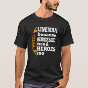 Camiseta lineman porque los cuartos de final necesitan fútb