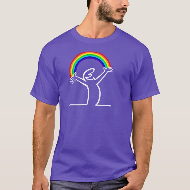 Camiseta Lineman Rainbow boy (Anverso)