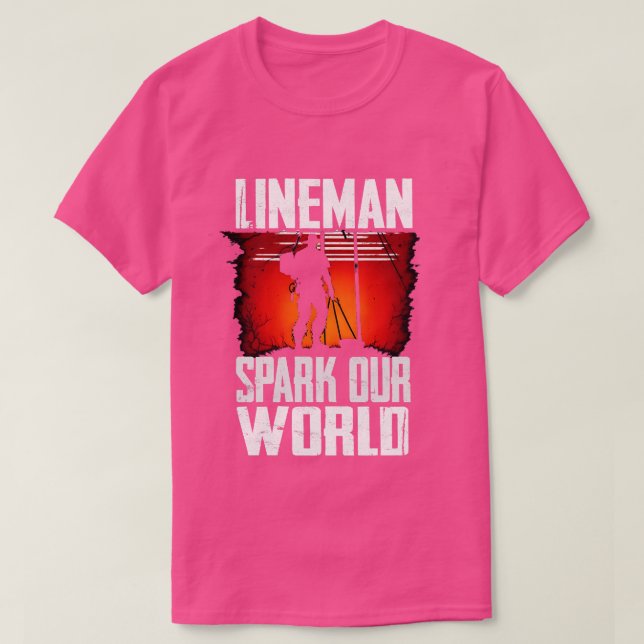Camiseta Lineman Spark Our World 1 (Diseño del anverso)