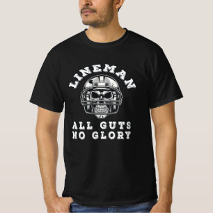 Camiseta Lineman todas las agallas no es fútbol de gloria
