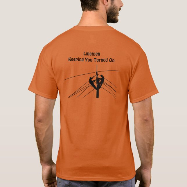 Camiseta Linemen Turned On  (Reverso)