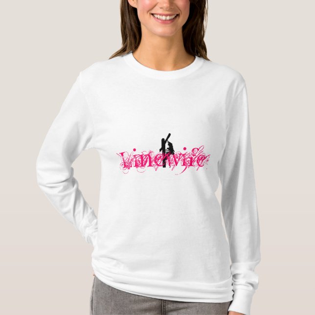 Camiseta Linewife Sudadera con capucha-Rosado (Anverso)