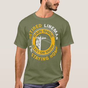 Camiseta Lineworker Power Lineman retirado