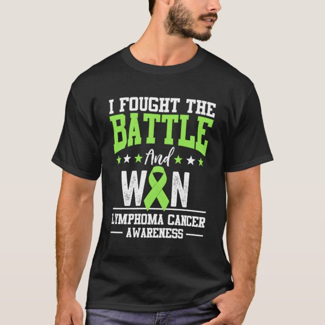 Camiseta Linfoma Cáncer Sobreviviente de Concienciación Cin (Anverso)