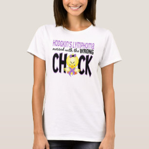 Camiseta Linfoma de Hodgkins ensuciado con el polluelo