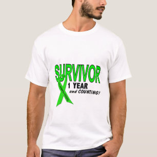 Camiseta Linfoma de Non-Hodgkins superviviente de 1 año