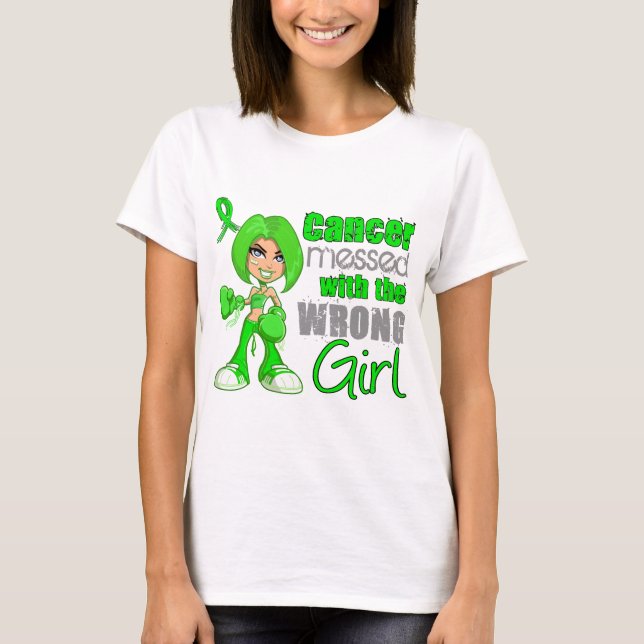 Camiseta Linfoma ensuciado con Girl.png incorrecto (Anverso)