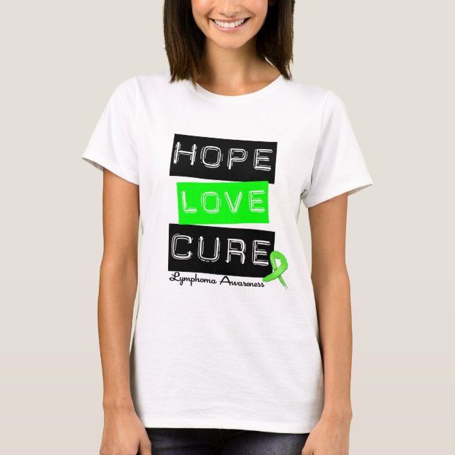 Camiseta Linfoma Esperanza Cura de Amor (Anverso)