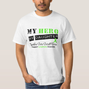 Camiseta LINFOMA mi héroe mi hija que ganaremos