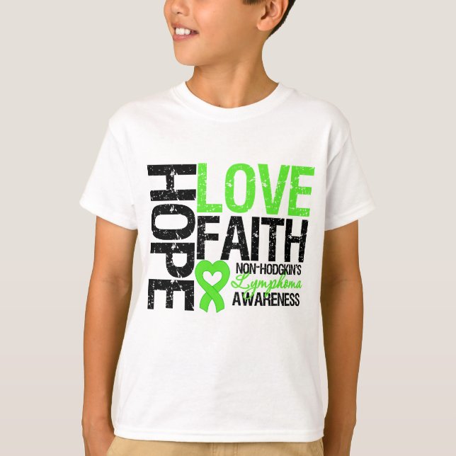 Camiseta Linfoma no-Hodgkin Espero amar la fe (Anverso)