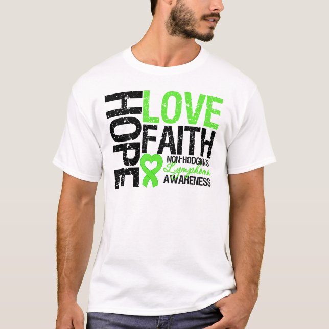 Camiseta Linfoma no-Hodgkin Espero amar la fe (Anverso)