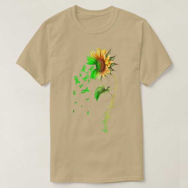 Camiseta Linfoma no Hodgkin Girasol para hombres mujeres ni (Diseño del anverso)