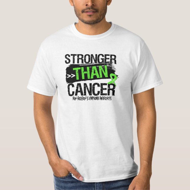 Camiseta Linfoma no-Hodgkin - más fuerte que cáncer (Anverso)