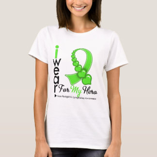 Camiseta Linfoma no Hodgkin: uso HÉROE verde limón