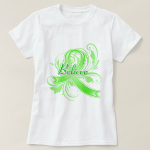 Camiseta Linfoma no Hodgkiniano Cree Florece Cinta