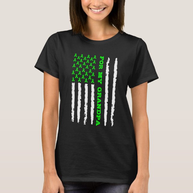 Camiseta Linfoma No Hodgkins Para Mi Abuelo (Anverso)