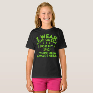 Camiseta Linfoma personalizado Que Llevo Verde Lime Para Mi