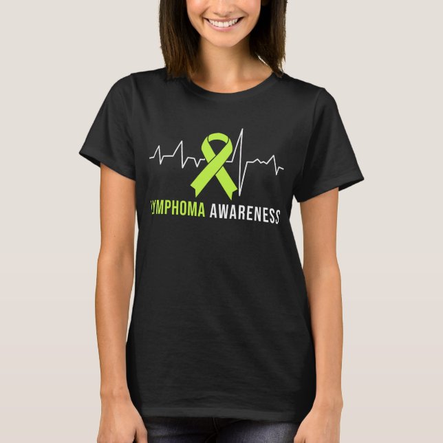 Camiseta Linfoma Sensibilización latido cardíaco (Anverso)