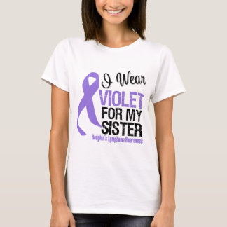 Camiseta Linfoma violeta de Hodgkins de la cinta de la