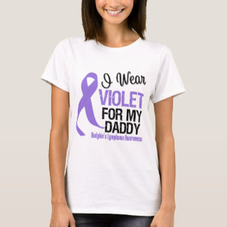Camiseta Linfoma violeta de Hodgkins de la cinta del papá