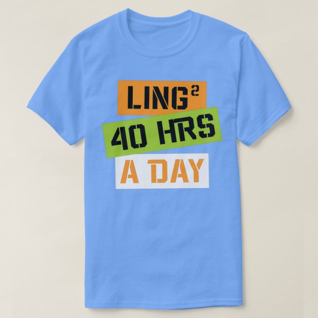 Camiseta Ling Ling 40 Horas Al Día Twoset Violin (Diseño del anverso)