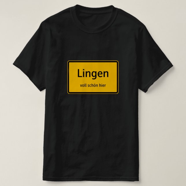 Camiseta Lingen Herren Männer T-Shirt Tshirt Shirt (Diseño del anverso)