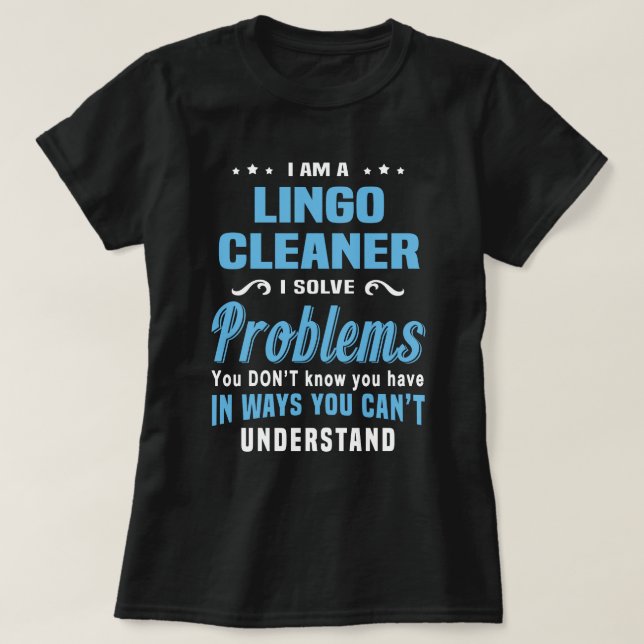 Camiseta Lingo Cleaner (Diseño del anverso)