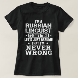 Camiseta Lingüista ruso