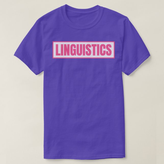 Camiseta Linguistics (Diseño del anverso)