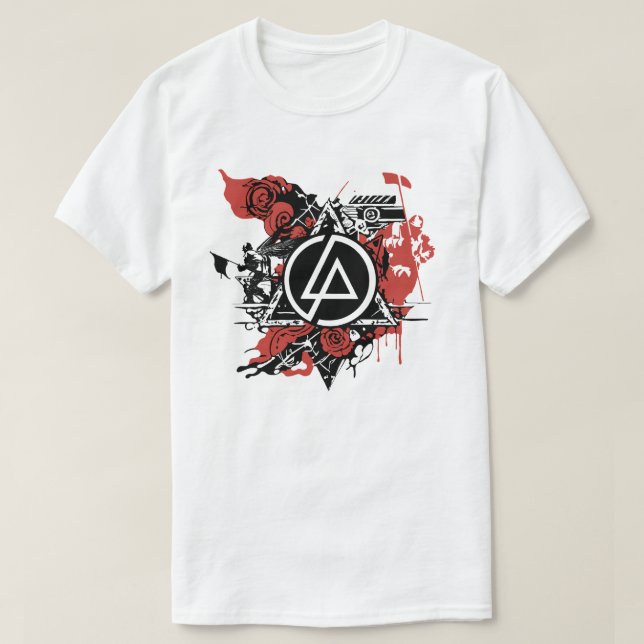 Camiseta Linkin Park Anarchy Rose Symbol (Diseño del anverso)