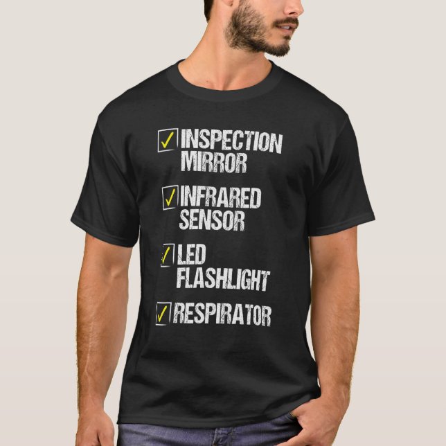 Camiseta Linterna con sensor infrarrojo para técnico de con (Anverso)