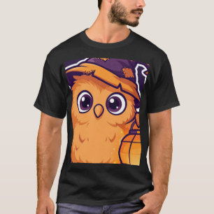 Camiseta Linterna de búho mago de Halloween
