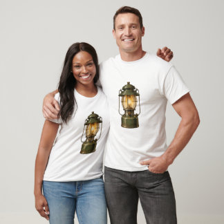 Camiseta Linterna de camping vintage ilustración retro al a