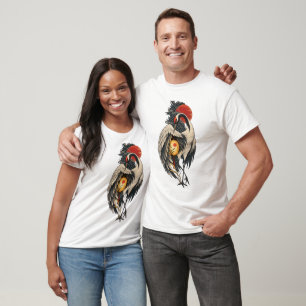 Camiseta Linterna de grulla japonesa al amanecer