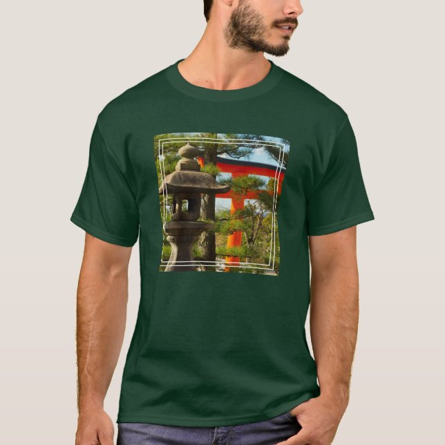 Camiseta Linterna de piedra y puerta Torii (Anverso)