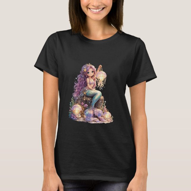 Camiseta Linterna de sirena y medusa (Anverso)