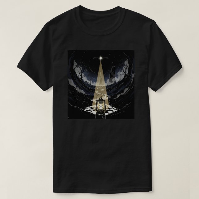 Camiseta Linterna Mística del Bosque Oscuro (Diseño del anverso)