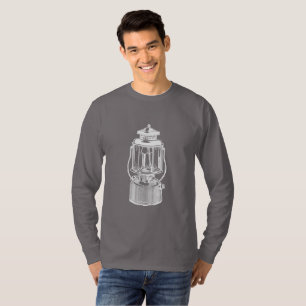 Camiseta Linterna que acampa del vintage