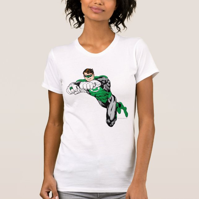 Camiseta Linterna verde - Ambos brazos hacia adelante (Anverso)